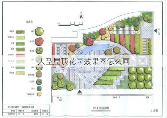 大型屋顶花园效果图怎么画