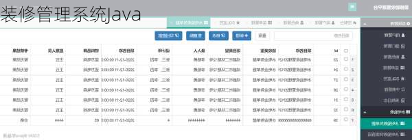 装修管理系统Java