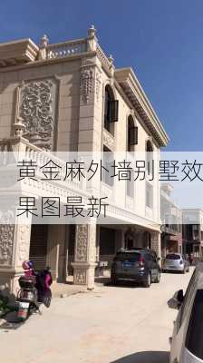 黄金麻外墙别墅效果图最新