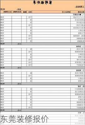 东莞装修报价