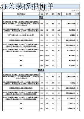 办公装修报价单