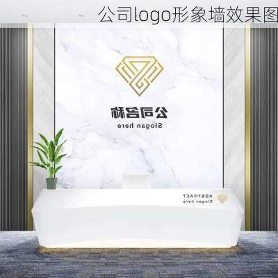 公司logo形象墙效果图