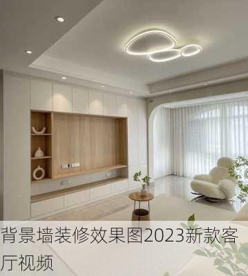 背景墙装修效果图2023新款客厅视频